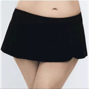 CAPTIVA Black Skirted Brief Swimsuit Bottoms